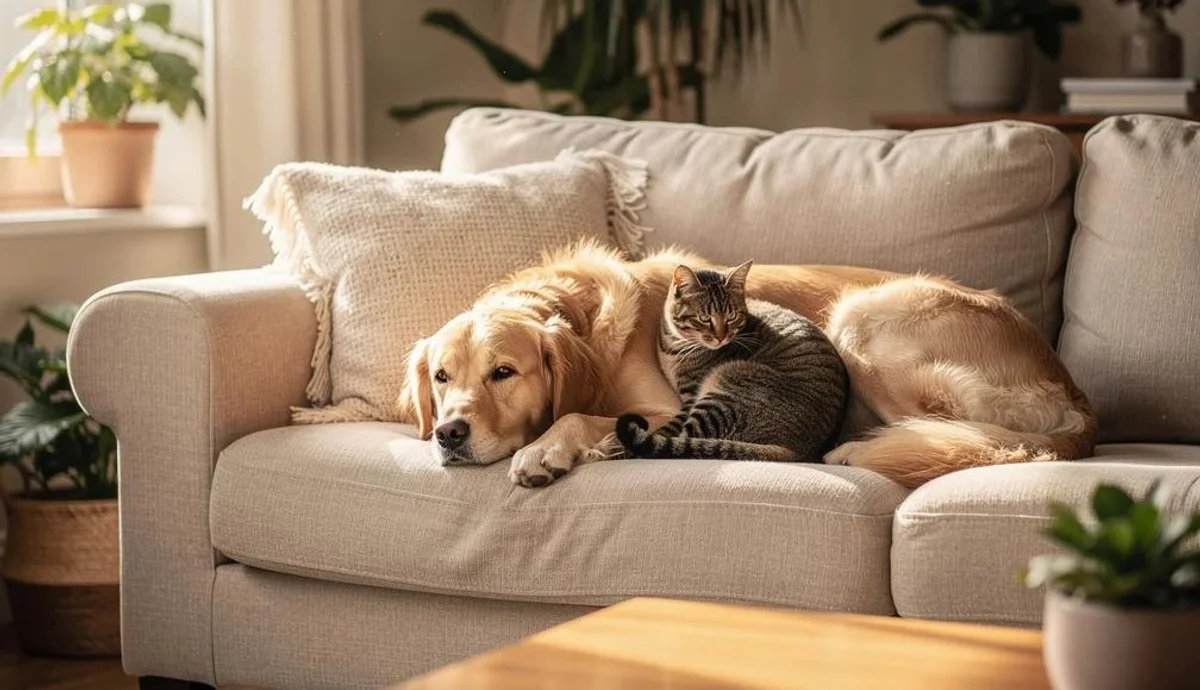 Sofá com Cachorro ou Gato